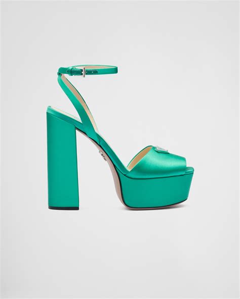 prada sandals blue thong|prada high heeled satin sandals.